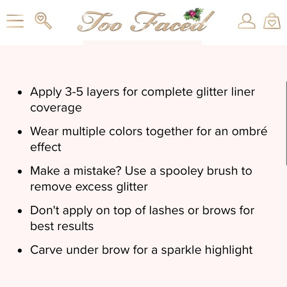 (4) Too Faced glitter pop peel off eyeliner - Picture 14 of 14